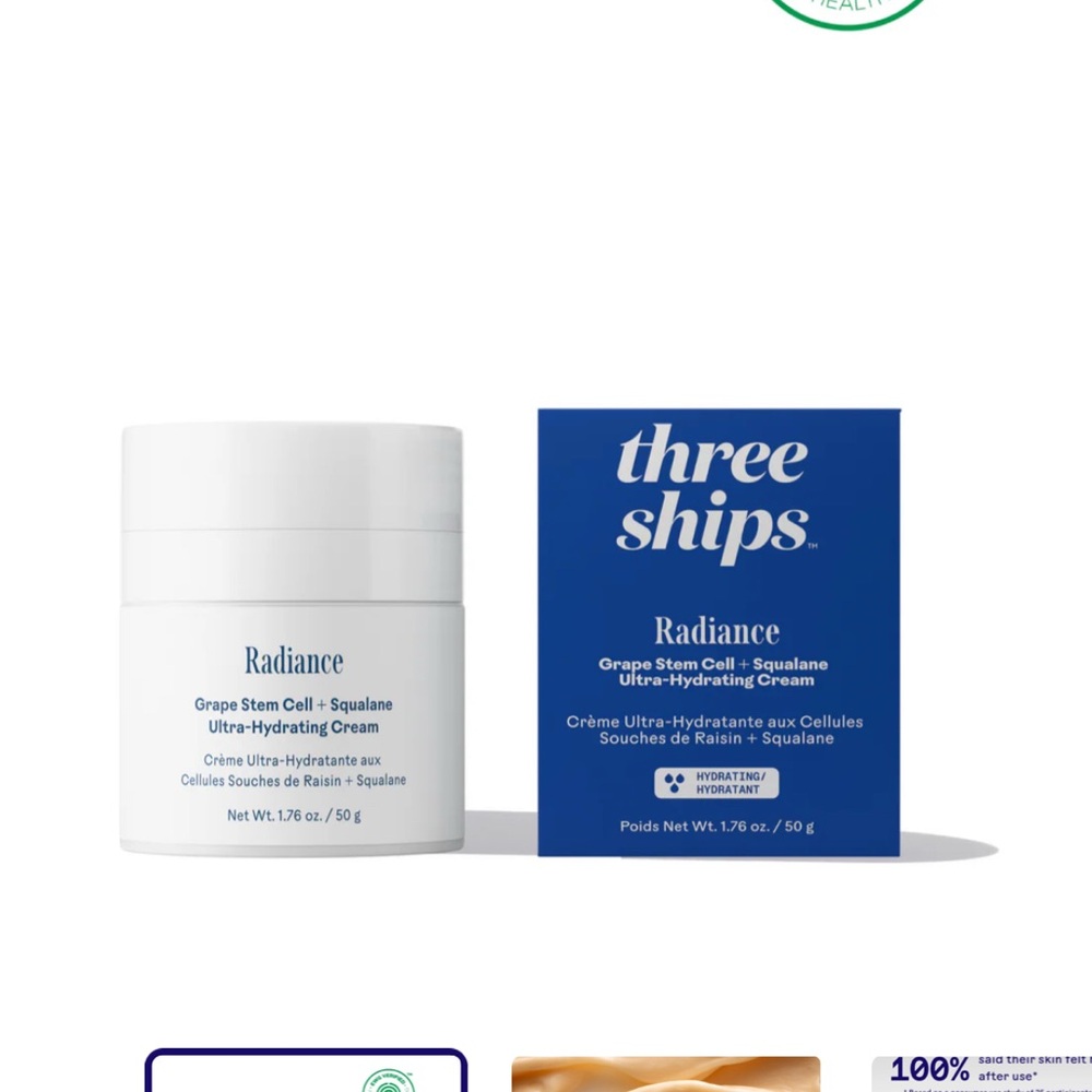 three Ships Radiance Ultra-Hydrating Cream - White